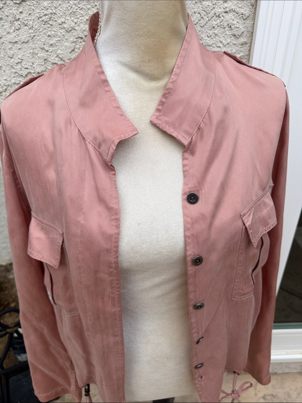 Rails Rowen Blush Lightweight Bomber Jacket Women's Size S - Picture 3 of 13